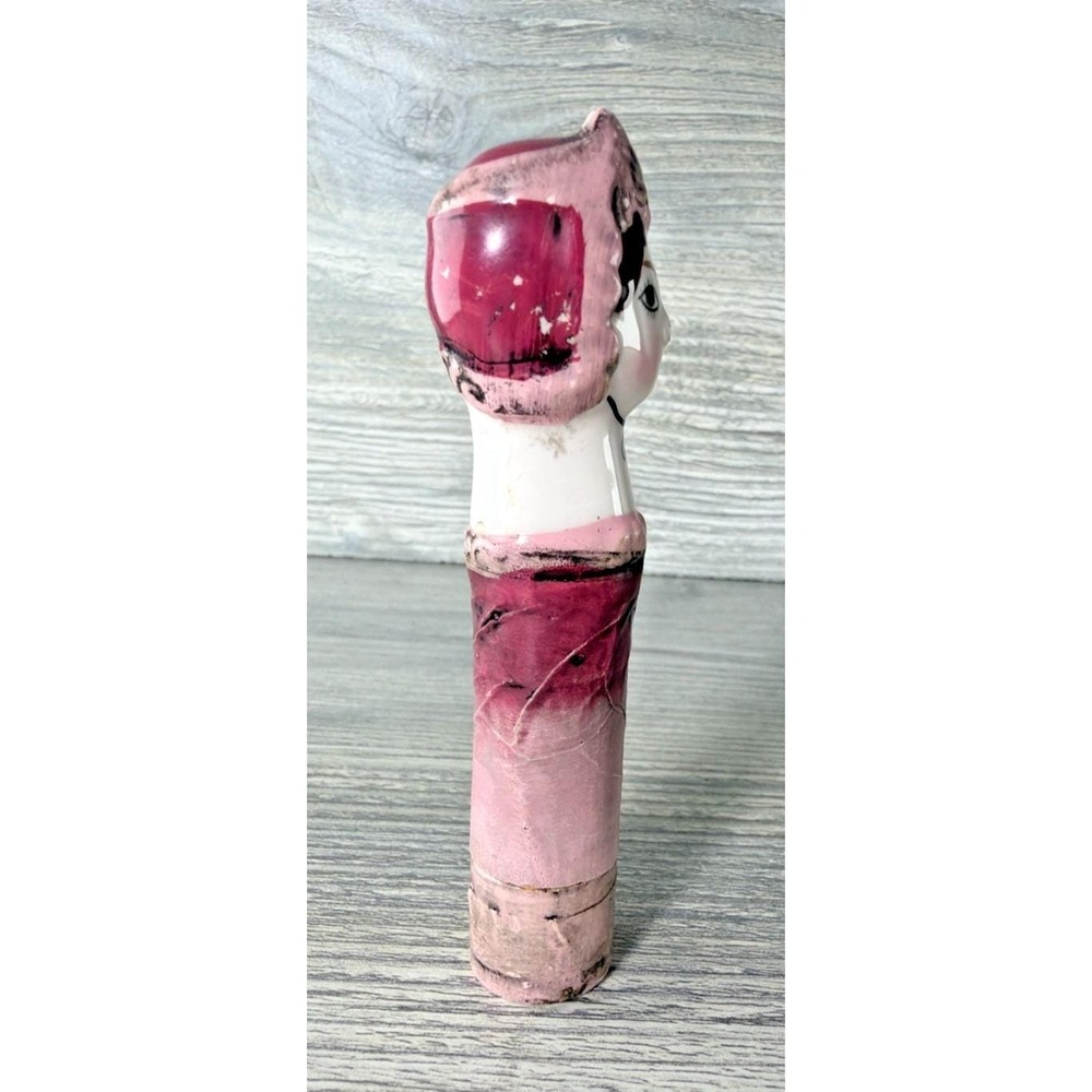 Vtg 60's Gemma Taccogna Style Paper Mache Porcelain Doll Lipstick Holder Mexico - Picture 4 of 11